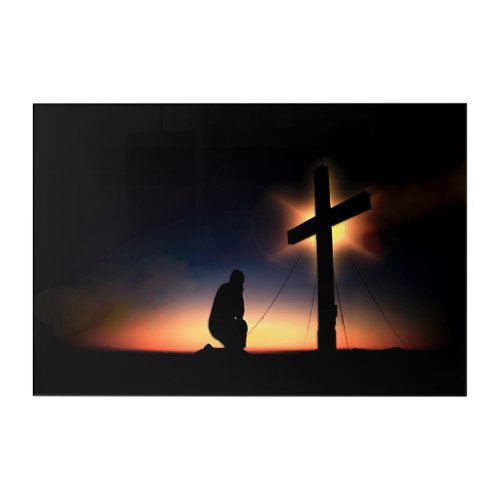 Jesus Christ Crucifixion Cross Acrylic Print