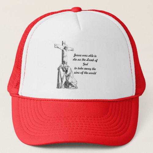  Jesus Christ Crucifixion cross Bible Quotes Trucker Hat