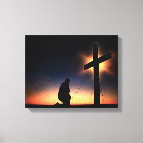Jesus Christ Crucifixion Cross Canvas Print