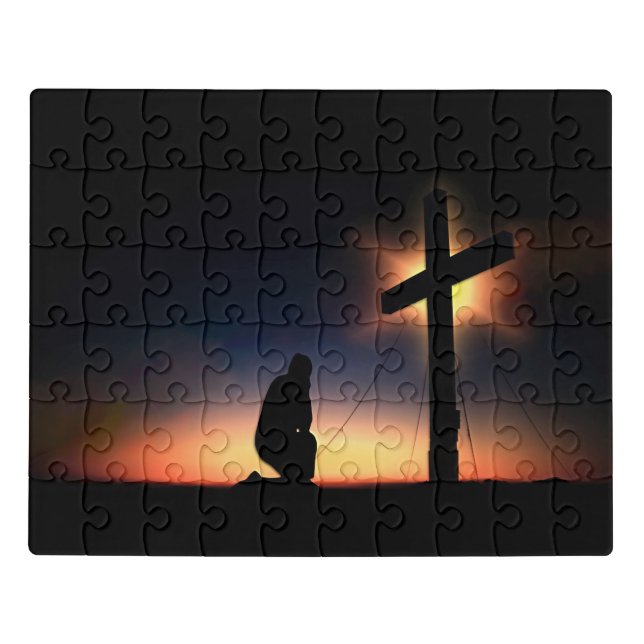 Jesus Christ Crucifixion Cross Jigsaw Puzzle (Puzzle Horizontal)