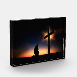 Jesus Christ Crucifixion Cross Photo Block