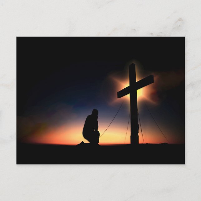 Jesus Christ Crucifixion Cross Postcard (Front)