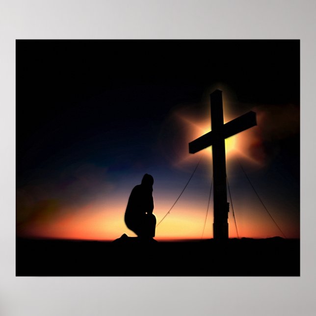 Jesus Christ Crucifixion Cross Poster (Front)