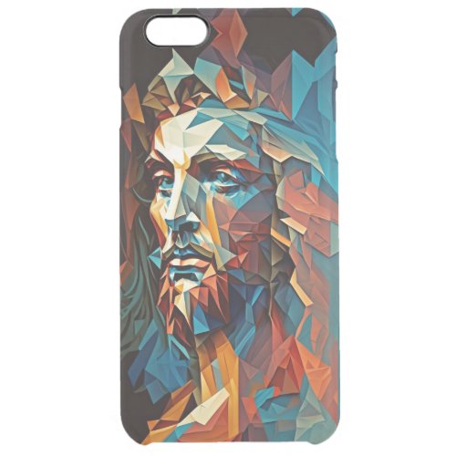 Jsus Christ cubism Clear iPhone 6 Plus Case