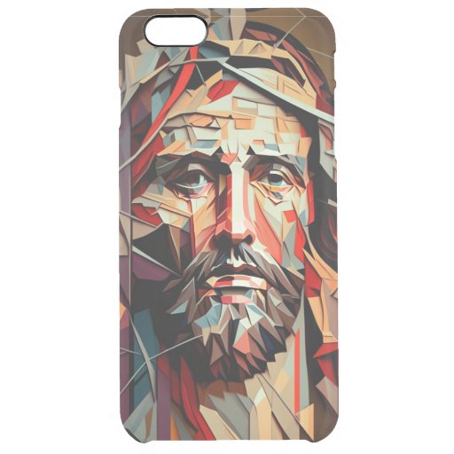Jesus Christ cubism Clear iPhone 6 Plus Case