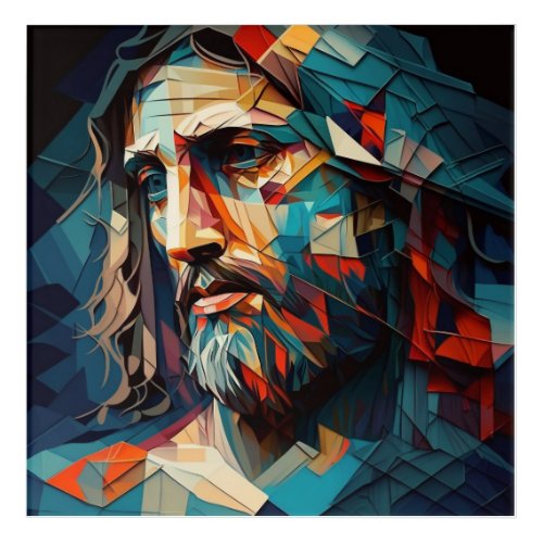 Jsus Christ cubisme Acrylic Print