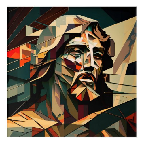 Jsus Christ cubisme Acrylic Print