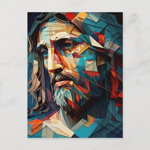 Jsus Christ cubisme Postcard