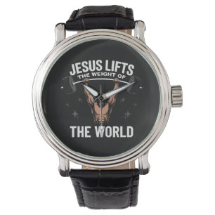 Jesus Christ Deadlifting Watch