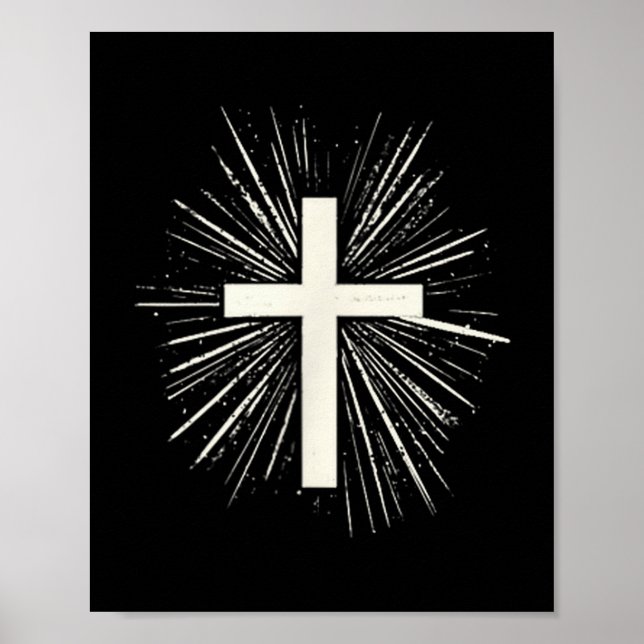 Jesus Christ Design For Christians Men Women Chris Poster (Front)