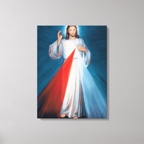 Jesus Christ Divine Mercy Sacred Heart of Jesus Canvas Print