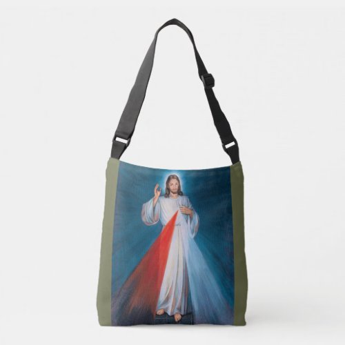 Jesus Christ Divine Mercy Sacred Heart of Jesus Crossbody Bag