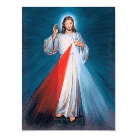 Jesus Christ Divine Mercy Sacred Heart of Jesus Photo Print | Zazzle.com