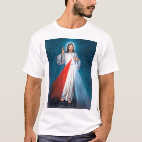 Jesus Christ Divine Mercy Sacred Heart of Jesus T_Shirt