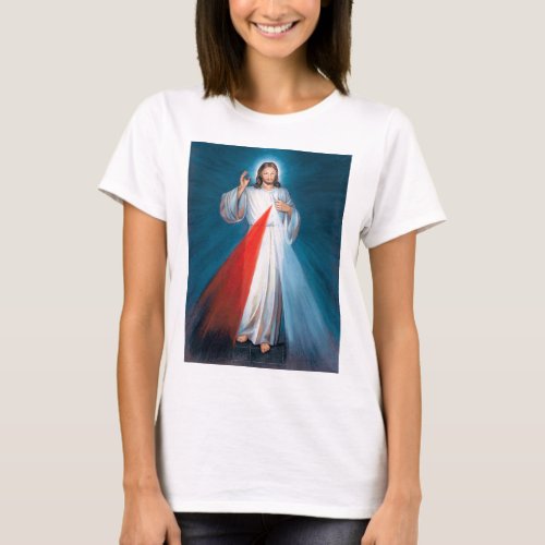 Jesus Christ Divine Mercy Sacred Heart of Jesus T_Shirt