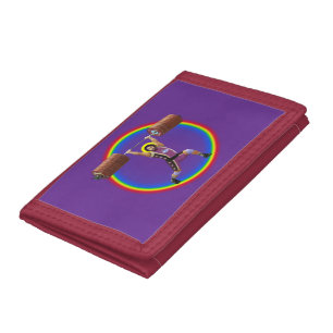Jesus Christ doing the Clean and Jerk Trifold Wallet