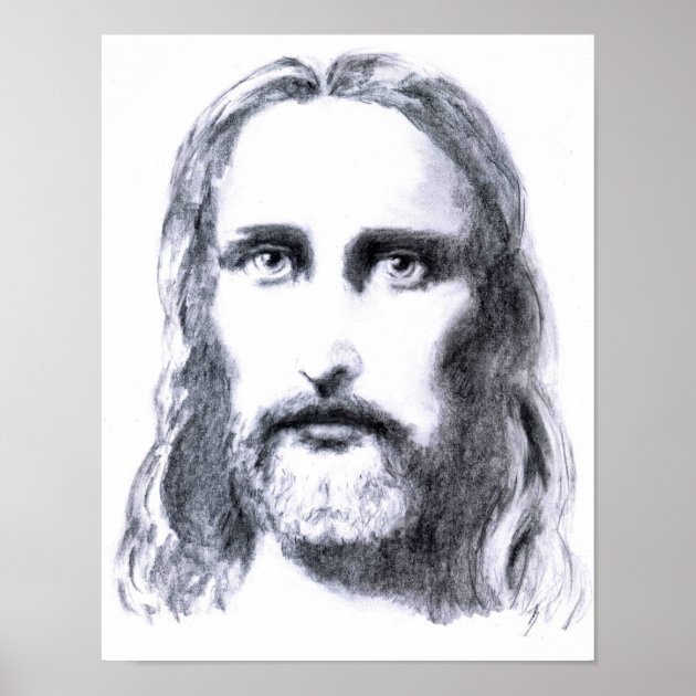 Jesus Christ Sketch Drawing, Canvas Print | Barewalls Posters & Prints |  bwc54304245