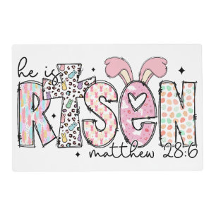 Jesus Christ Easter Jesus Christian men, women, ki Placemat