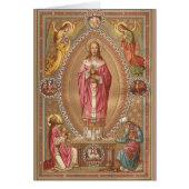 Jesus Christ Eucharist Catholic Mass Offering Card (Front)