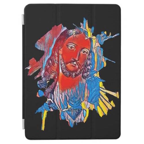 Jesus Christ Face sacred heart Abstract art iPad Air Cover