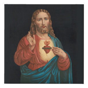Jesus Christ Faux Canvas Print