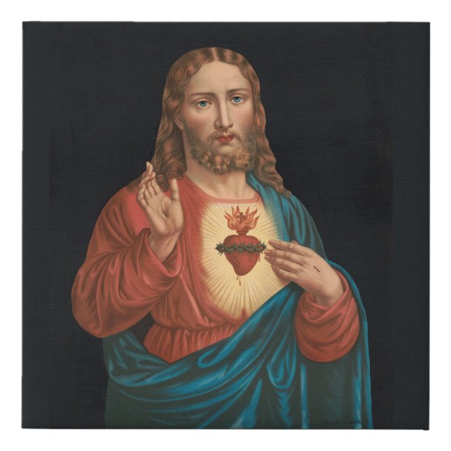 Jesus Christ Faux Canvas Print (Front)