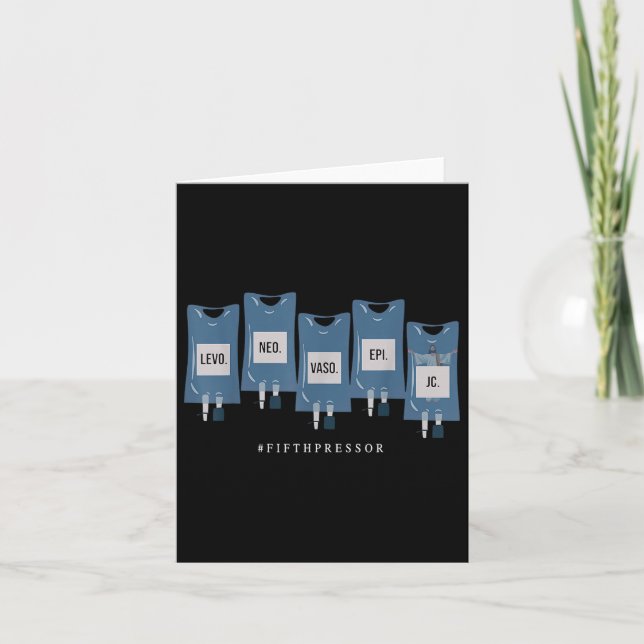 Jesus Christ Fifth Pressor Ful Code Nurse Icu Nurs Card (Front)