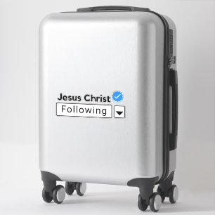 Jesus Christ Following Bible Faith Religious Sticker