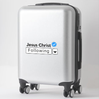 Jesus Christ Following Bible Faith Religious Sticker