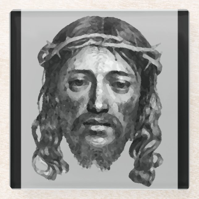 JESUS CHRIST GLASS COASTER (Front)