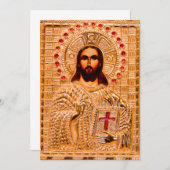 Jesus christ golden icon (Front/Back)