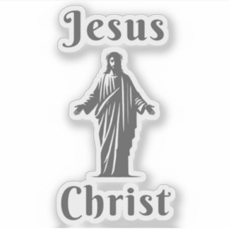 Jesus Christ (grey) Sticker
