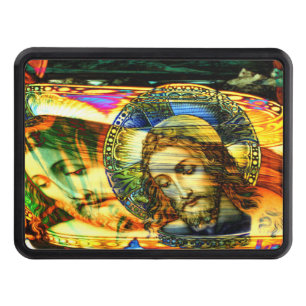 Jesus Christ Halo EFX Warp Invert Colorized Hitch Cover
