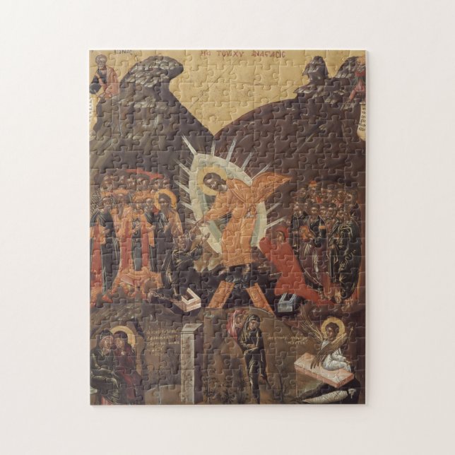 Jesus Christ Harrowing of Hell Orthodox Icon  Jigsaw Puzzle (Vertical)