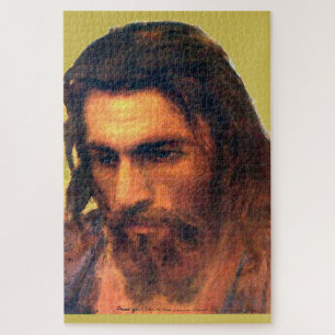 Jesus Christ head study before 1872 by I. Kramskoi Jigsaw Puzzle