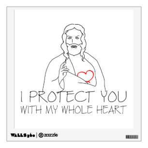 Jesus Christ - I Protect You Wall Decal