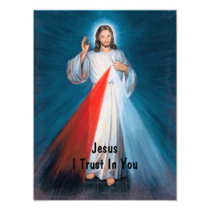 Jesus Christ I Trust in You Verse Roman Catholic Photo Print