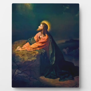 Jesus Christ In Gethsemane Plaque