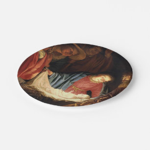 Jesus Christ is Born on Christmas Paper Plates