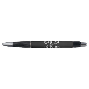 Jesus Christ Is King Gothic Blackletter Grunge Art Pen