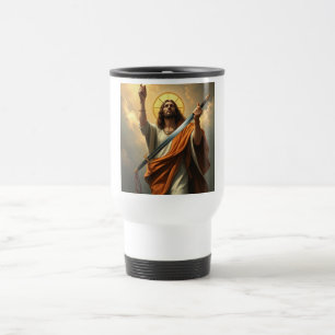 Jesus Christ is King Steel Travel Mug