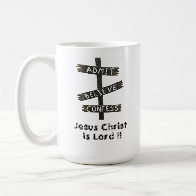 Jesus Christ is Lord Coffee Mug (Left)