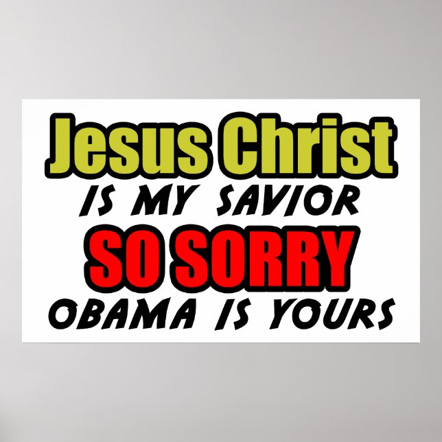 Jesus Christ Is My Savior Poster (Front)