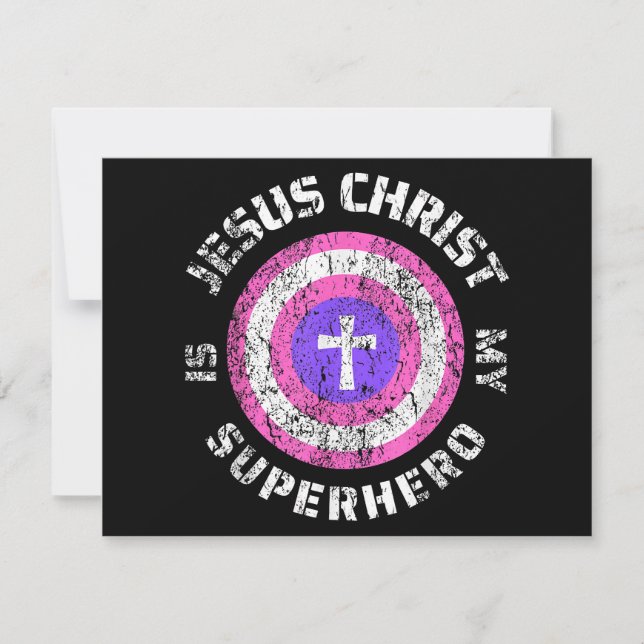 Jesus Christ Is My Superhero Jesus Save The Date (Front)