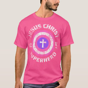 Jesus Christ Is My Superhero Jesus Toddler Girls 5 T-Shirt
