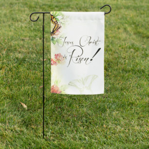 Jesus Christ is risen Garden Flag