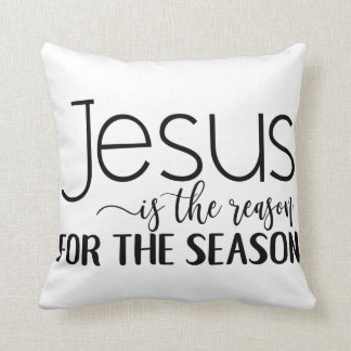 Jesus Christ is the reason for the Season! Throw Pillow