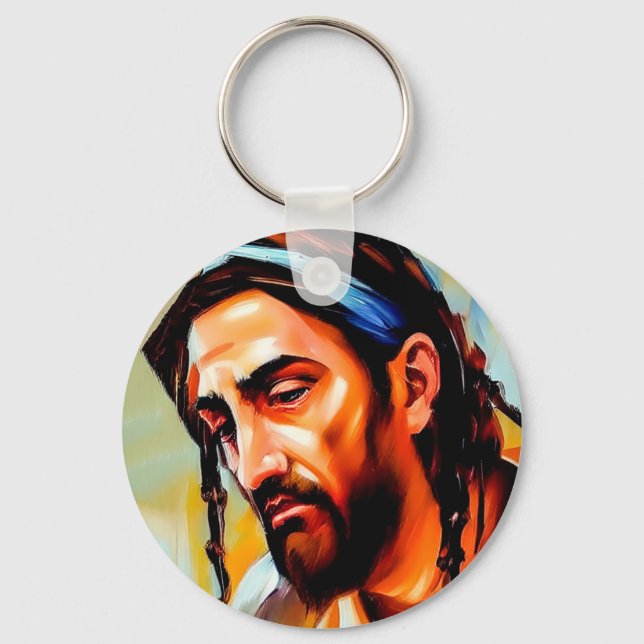 Jesus Christ Keychain for luck and blessings  (Front)