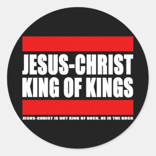 Jesus-Christ - King of kings Classic Round Sticker