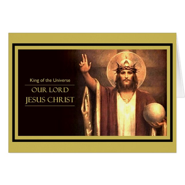 Jesus Christ King of the Universe Cards (Front Horizontal)